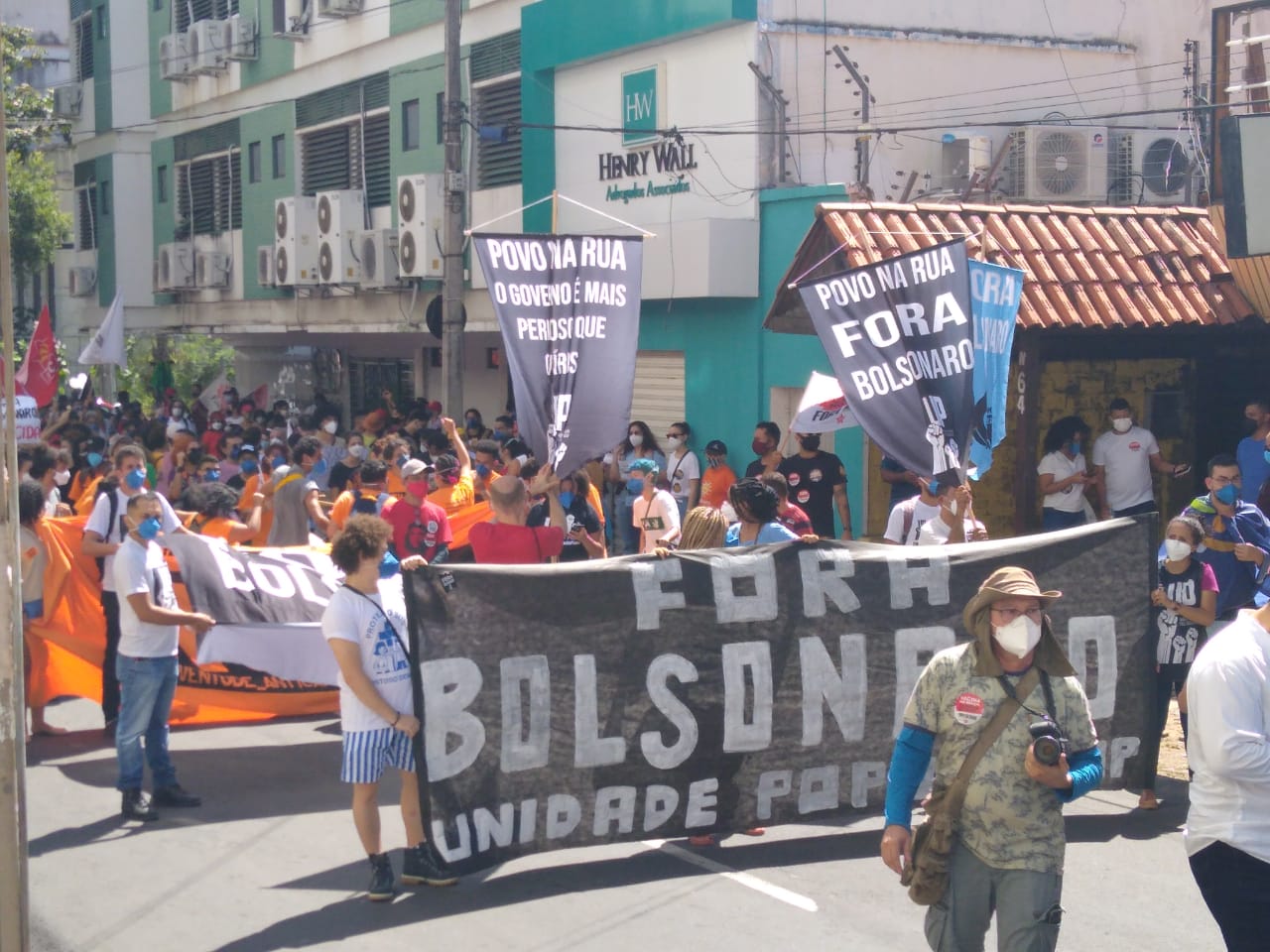 Manifestação contra Bolsonaro em Teresina